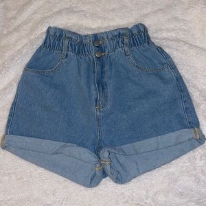 Paper bag High waisted shorts